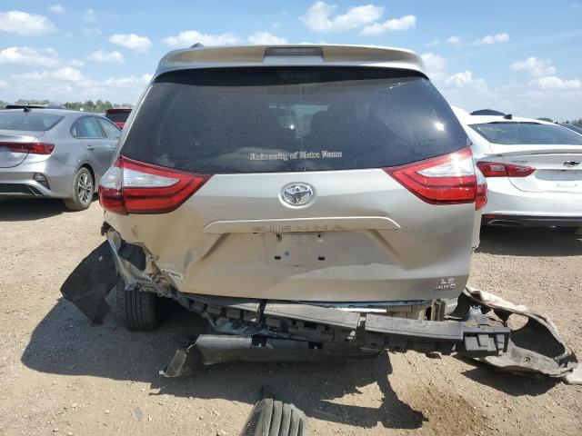 5TDJZ3DC2HS149244 - 2017 TOYOTA SIENNA LE GOLD photo 6