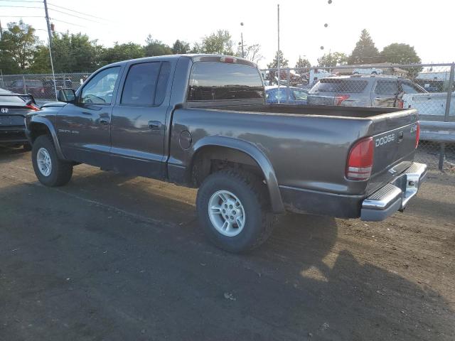 1B7HG38N72S579334 - 2002 DODGE DAKOTA QUAD SPORT GRAY photo 2