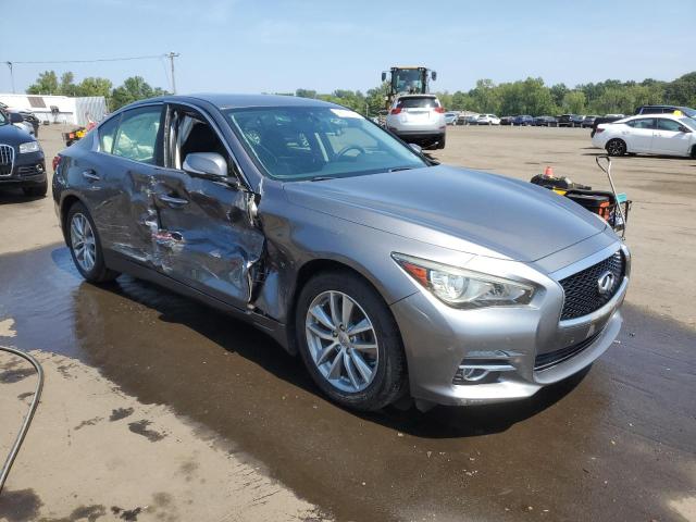 JN1BV7AR0FM395429 - 2015 INFINITI Q50 BASE GRAY photo 4