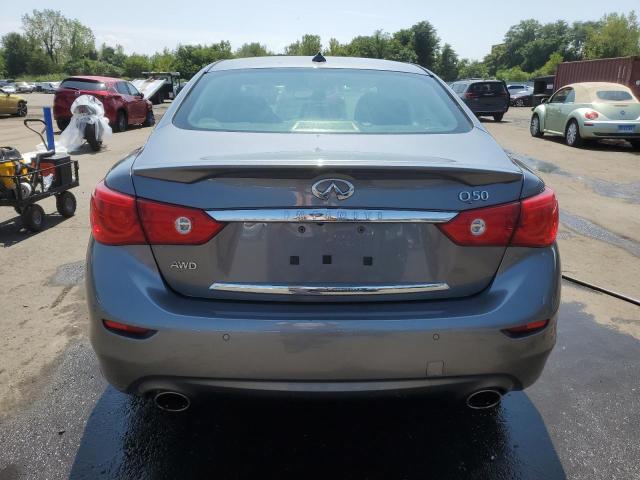 JN1BV7AR0FM395429 - 2015 INFINITI Q50 BASE GRAY photo 6