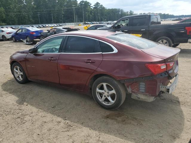 1G1ZB5ST2GF297312 - 2016 CHEVROLET MALIBU LS Tünd qırmızı foto 2