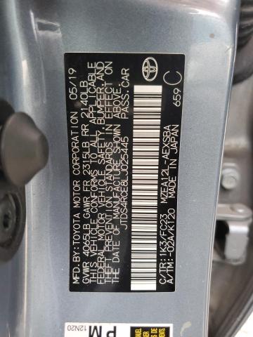 JTDS4RCE8LJ025445 - 2020 TOYOTA COROLLA SE GRAY photo 13