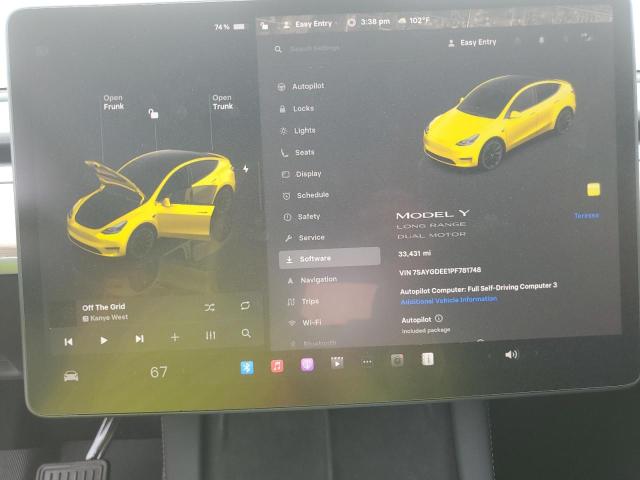 7SAYGDEE1PF781748 - 2023 TESLA MODEL Y WHITE photo 9