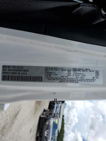 1C4HJXDG5NW139612 - 2022 JEEP WRANGLER U SPORT Beyaz fotoğraf 13