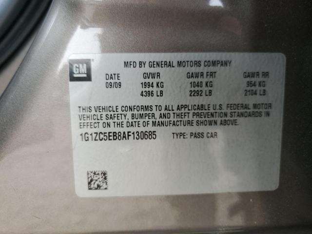 1G1ZC5EB8AF130685 - 2010 CHEVROLET MALIBU 1LT 棕色 照片 12