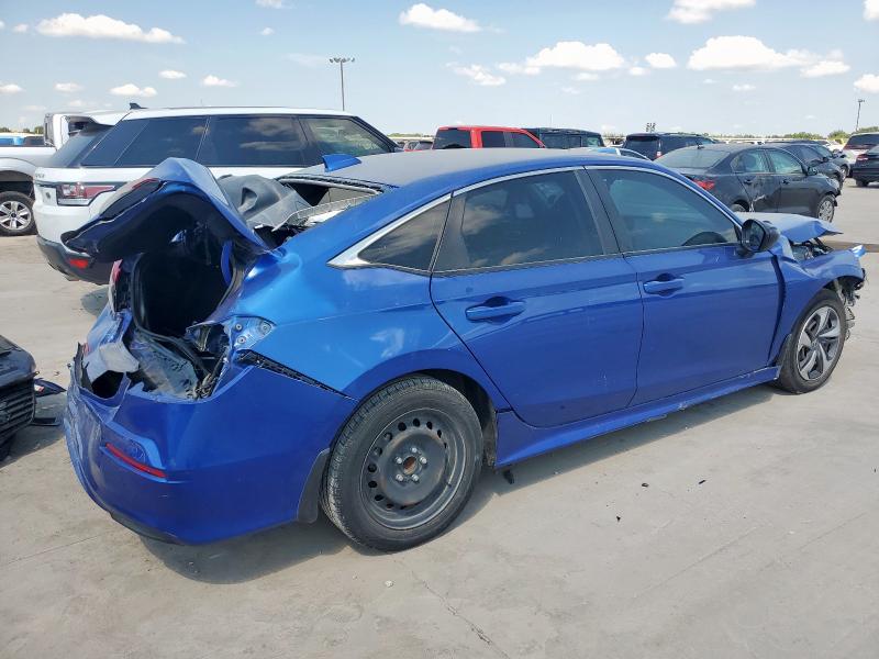 2HGFE2F26NH548590 - 2022 HONDA CIVIC LX Blau Foto 3