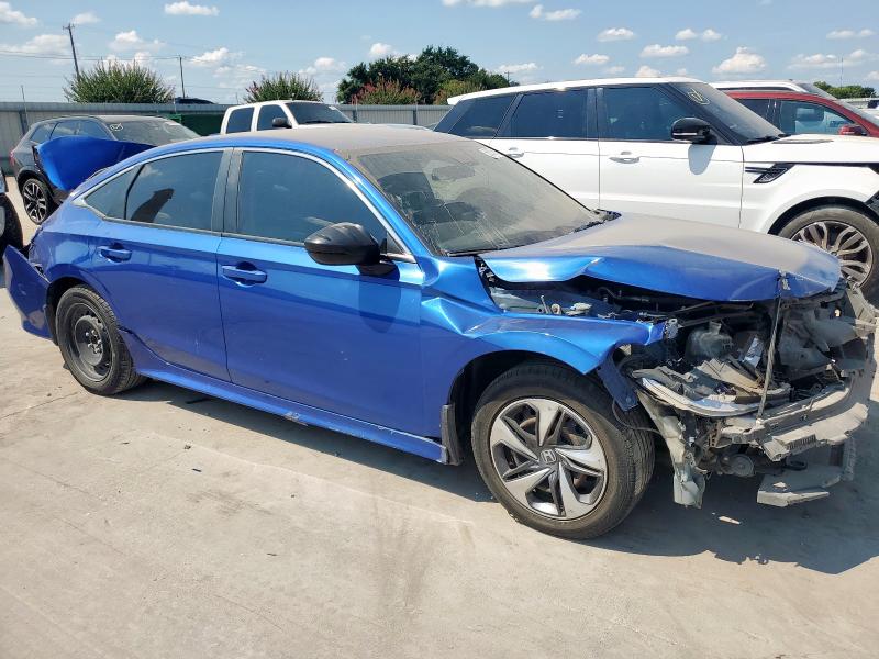 2HGFE2F26NH548590 - 2022 HONDA CIVIC LX Blau Foto 4