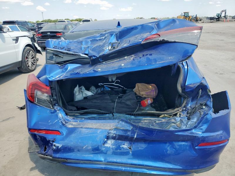 2HGFE2F26NH548590 - 2022 HONDA CIVIC LX Blau Foto 6