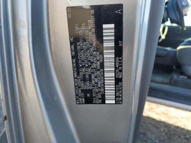 5TBRT34166S473418 - 2006 TOYOTA TUNDRA ACCESS CAB SR5 SILVER photo 13