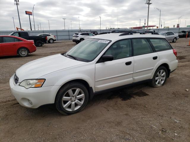 4S4BP61C067332077 - 2006 SUBARU LEGACY OUTBACK 2.5I WHITE photo 1