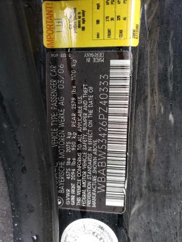 WBABW53426PZ40333 - 2006 BMW 330CI CI BLACK photo 13