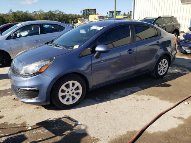 KNADM4A31G6554741 - 2016 KIA RIO LX BLUE photo 1