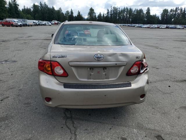 1NXBU4EE0AZ190672 - 2010 TOYOTA COROLLA BASE Բեժ լուսանկար 6