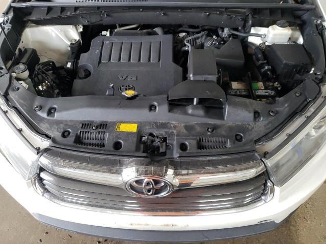 5TDJKRFH1FS177064 - 2015 TOYOTA HIGHLANDER XLE WHITE photo 12