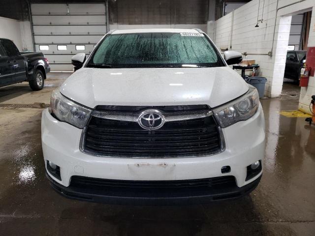 5TDJKRFH1FS177064 - 2015 TOYOTA HIGHLANDER XLE WHITE photo 5
