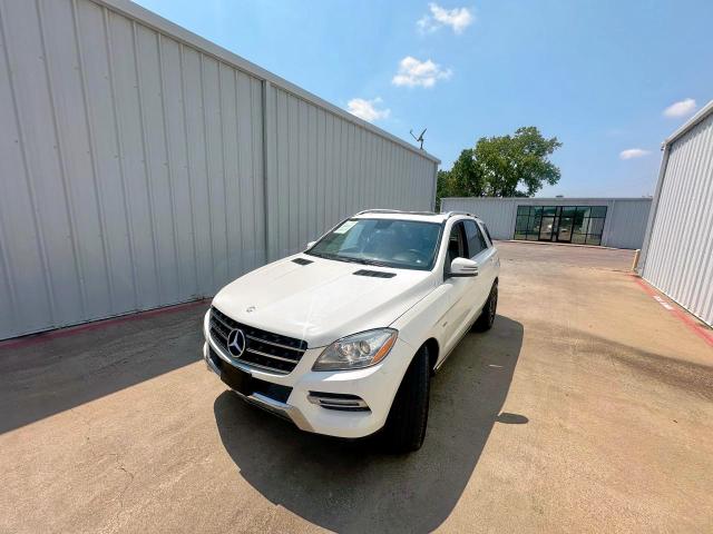 4JGDA5HB8CA071894 - 2012 MERCEDES-BENZ ML 350 4MATIC WHITE photo 2