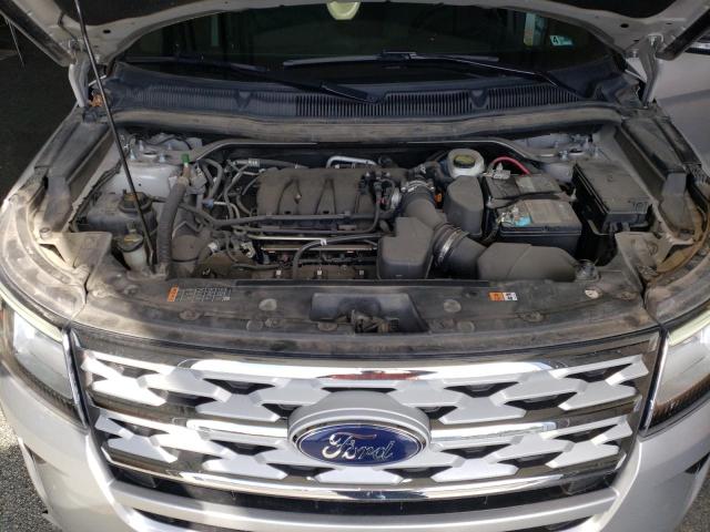 1FM5K8D86KGB26688 - 2019 FORD EXPLORER XLT SILVER photo 12