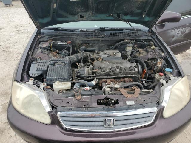 1HGEJ8647YL037652 - 2000 HONDA CIVIC EX PURPLE photo 11