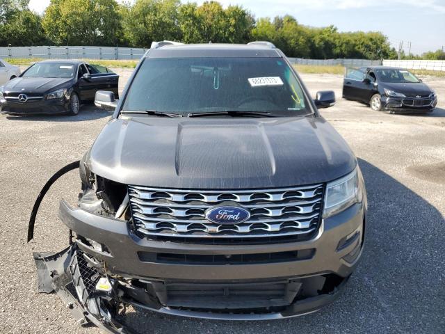 1FM5K7F84GGA87968 - 2016 FORD EXPLORER LIMITED GRAY photo 5