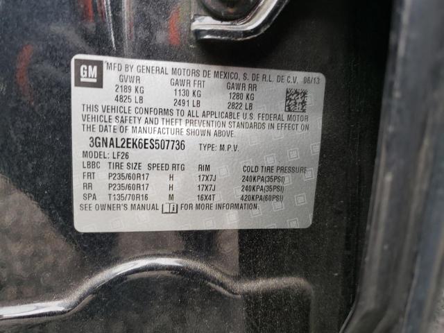 3GNAL2EK6ES507736 - 2014 CHEVROLET CAPTIVA LS 黑色 照片 13