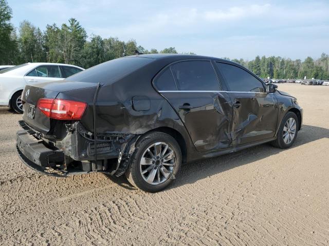 3VW2K7AJXFM356543 - 2015 VOLKSWAGEN JETTA BASE BLACK photo 3