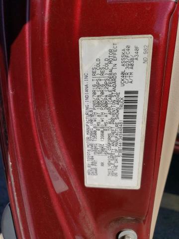 5TBBT44134S448481 - 2004 TOYOTA TUNDRA ACCESS CAB SR5 BURGUNDY photo 12