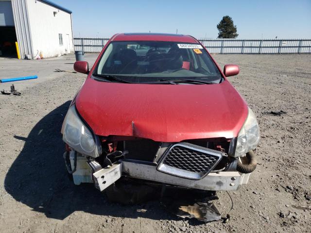 5Y2SR67039Z404636 - 2009 PONTIAC VIBE GT RED photo 5