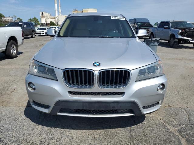 5UXWX9C55DLK59605 - 2013 BMW X3 XDRIVE28I SILVER photo 5