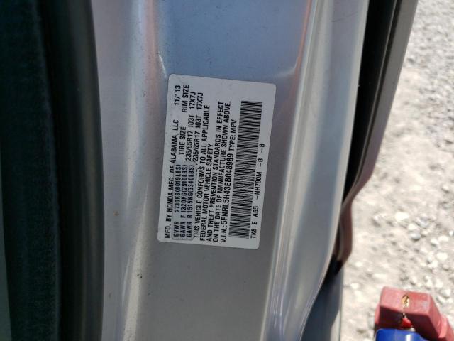 5FNRL5H43EB048989 - 2014 HONDA ODYSSEY EX SILVER photo 14