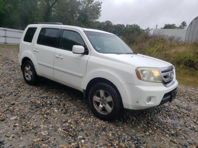 5FNYF4H57AB015736 - 2010 HONDA PILOT EXL WHITE photo 4