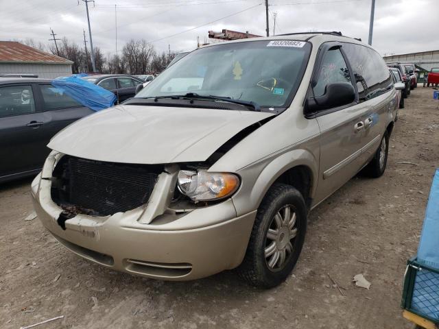 2A4GP54L66R744027 - 2006 CHRYSLER TOWN & COU TOURING TAN photo 2