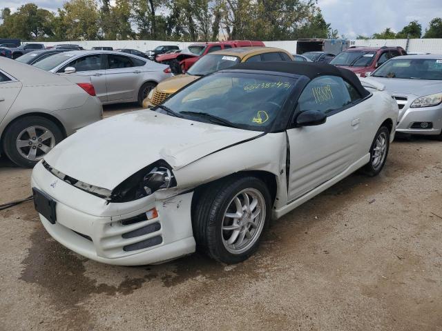 4A3AE85H92E040289 - 2002 MITSUBISHI ECLIPSE SPYDER GT WHITE photo 1