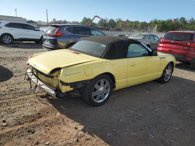 1FAHP60A82Y114056 - 2002 FORD THUNDERBIR YELLOW photo 3