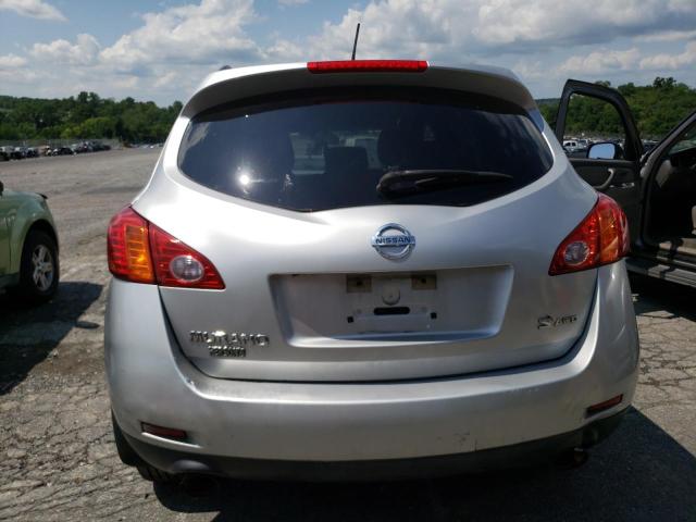 JN8AZ18W09W118962 - 2009 NISSAN MURANO S SILVER photo 6