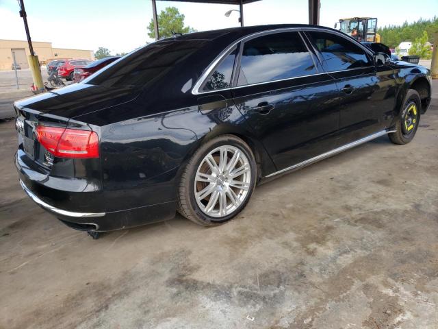 WAUR2AFDXDN014673 - 2013 AUDI A8 L QUATTRO BLACK photo 3