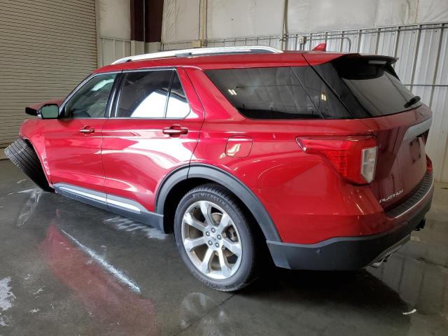 1FM5K8HC9LGB74380 - 2020 FORD EXPLORER PLATINUM RED photo 2