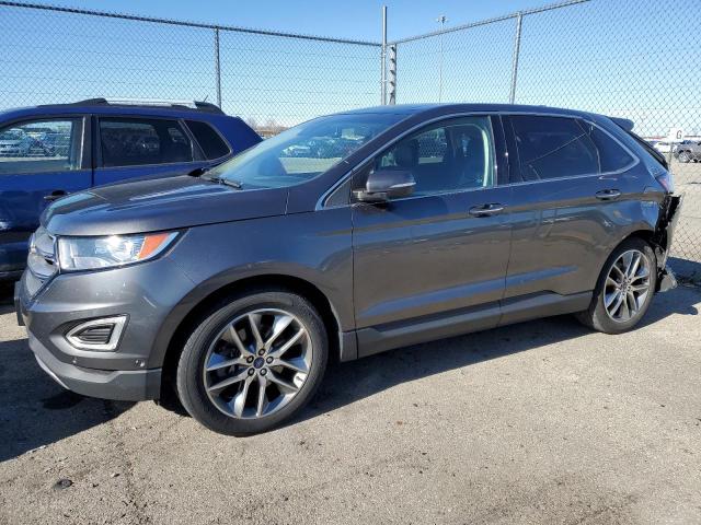 2FMPK4K89FBC02924 - 2015 FORD EDGE TITANIUM GRAY photo 1