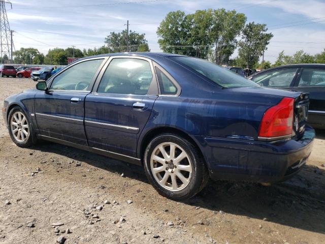 YV1TS59H541370321 - 2004 VOLVO S80 2.5T BLUE photo 2