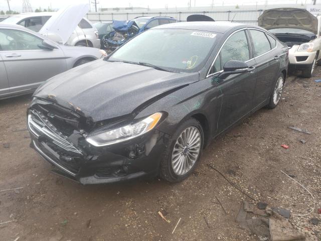 3FA6P0K95ER170904 - 2014 FORD FUSION TITANIUM BLACK photo 2