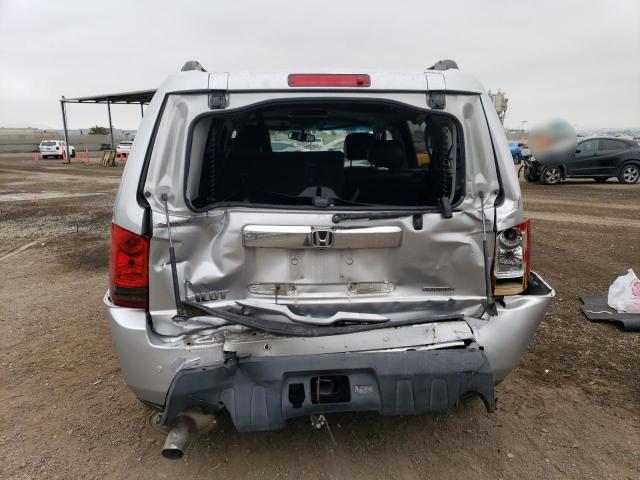 5FNYF3H93BB043113 - 2011 HONDA PILOT TOURING SILVER photo 6