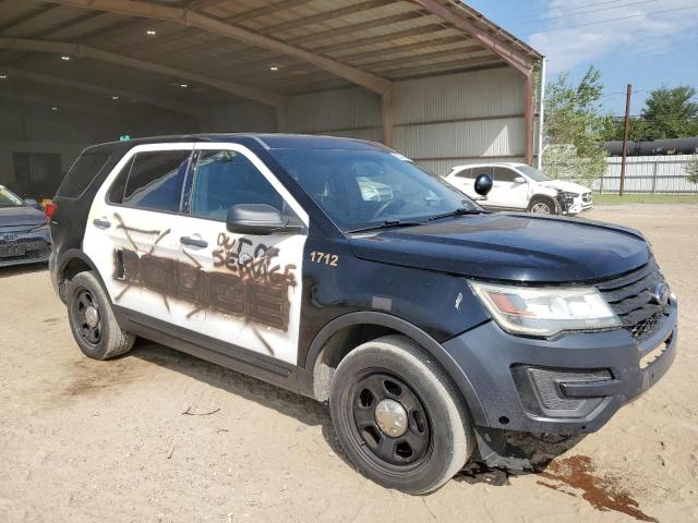 1FM5K8AR4HGA37028 - 2017 FORD EXPLORER POLICE INTERCEPTOR 黑色 照片 4