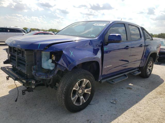 1GCGSDE36G1151335 - 2016 CHEVROLET COLORADO Z71 BLUE photo 1