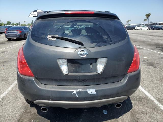 JN8AZ08T74W215021 - 2004 NISSAN MURANO SL BLACK photo 6