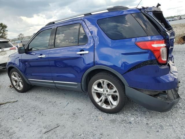 1FM5K7F88FGA88071 - 2015 FORD EXPLORER LIMITED BLUE photo 2