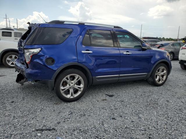 1FM5K7F88FGA88071 - 2015 FORD EXPLORER LIMITED BLUE photo 3