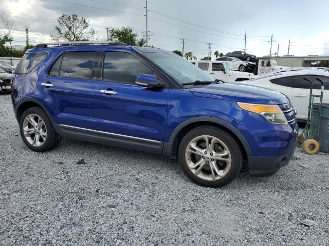 1FM5K7F88FGA88071 - 2015 FORD EXPLORER LIMITED BLUE photo 4