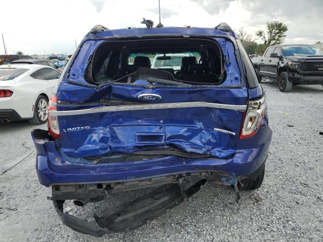 1FM5K7F88FGA88071 - 2015 FORD EXPLORER LIMITED BLUE photo 6