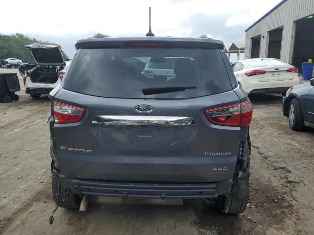 MAJ6S3KL4KC296564 - 2019 FORD ECOSPORT TITANIUM GRAY photo 6