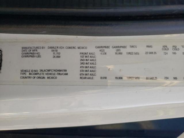 3ALACWFC7KDKM4789 - 2019 FREIGHTLINER M2 106 MEDIUM DUTY WHITE photo 13