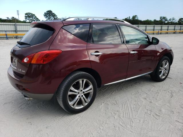 JN8AZ18W09W124714 - 2009 NISSAN MURANO S BURGUNDY photo 3